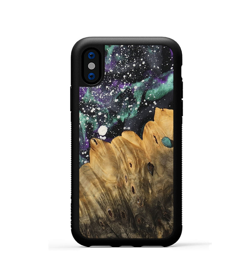 iPhone Xs Wood Phone Case - Alev (Cosmos, 733653)