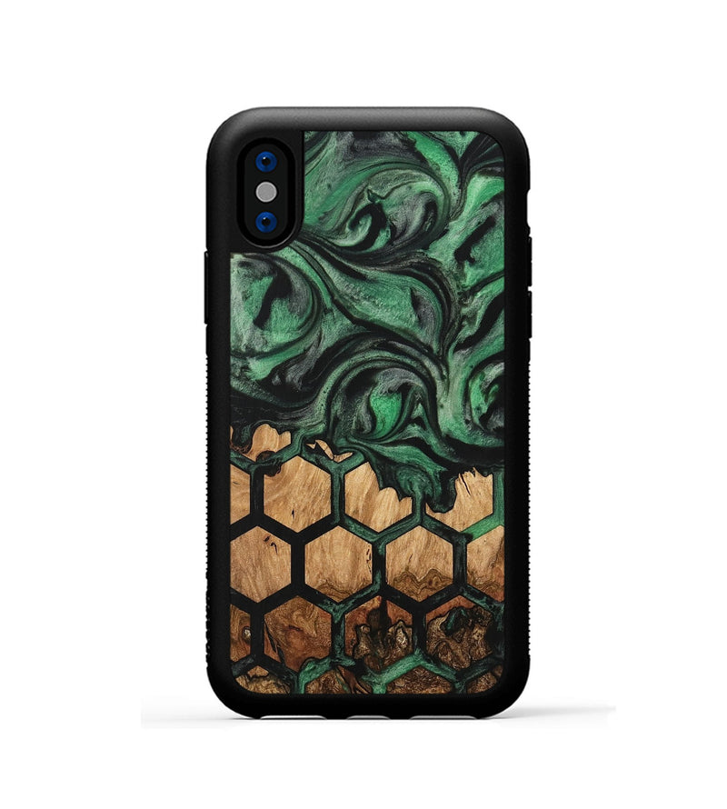 iPhone Xs Wood Phone Case - Alfons (Pattern, 733715)