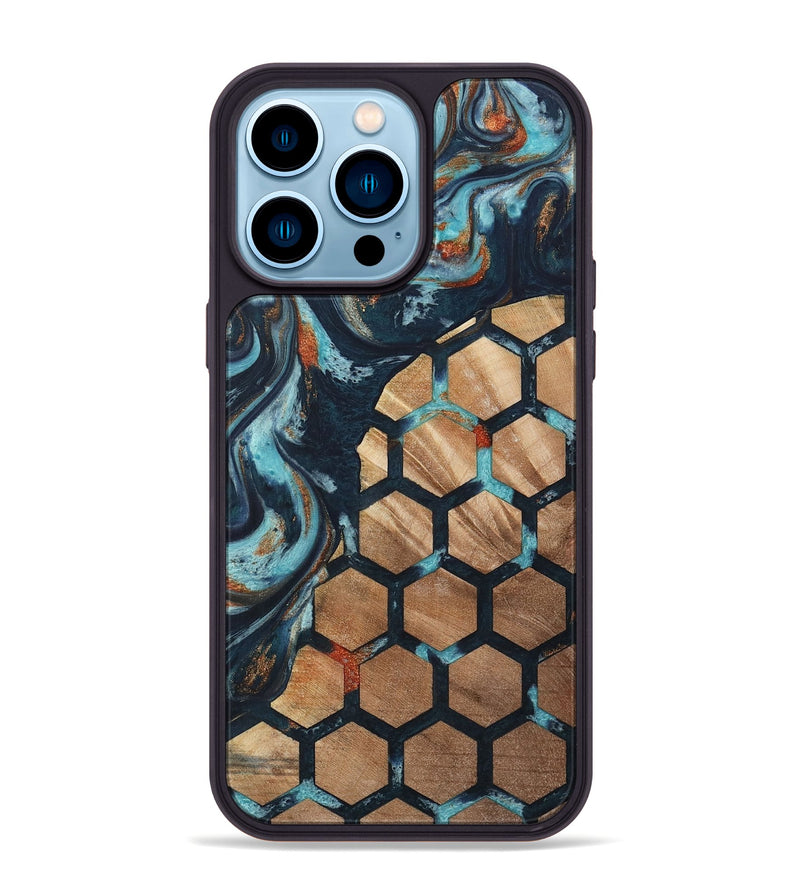 iPhone 14 Pro Max Wood Phone Case - Cilka (Pattern, 733717)