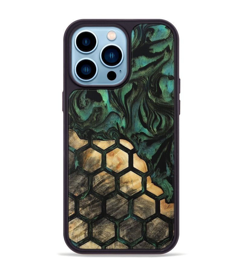 iPhone 14 Pro Max Wood Phone Case - Angel (Pattern, 733719)