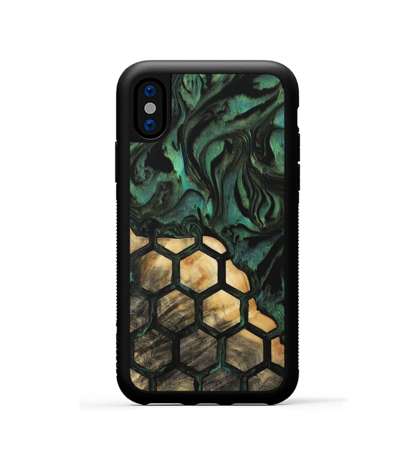 iPhone Xs Wood Phone Case - Angel (Pattern, 733719)