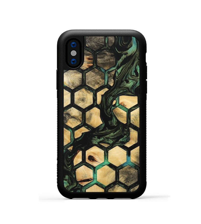 iPhone Xs Wood Phone Case - Doshie (Pattern, 733721)