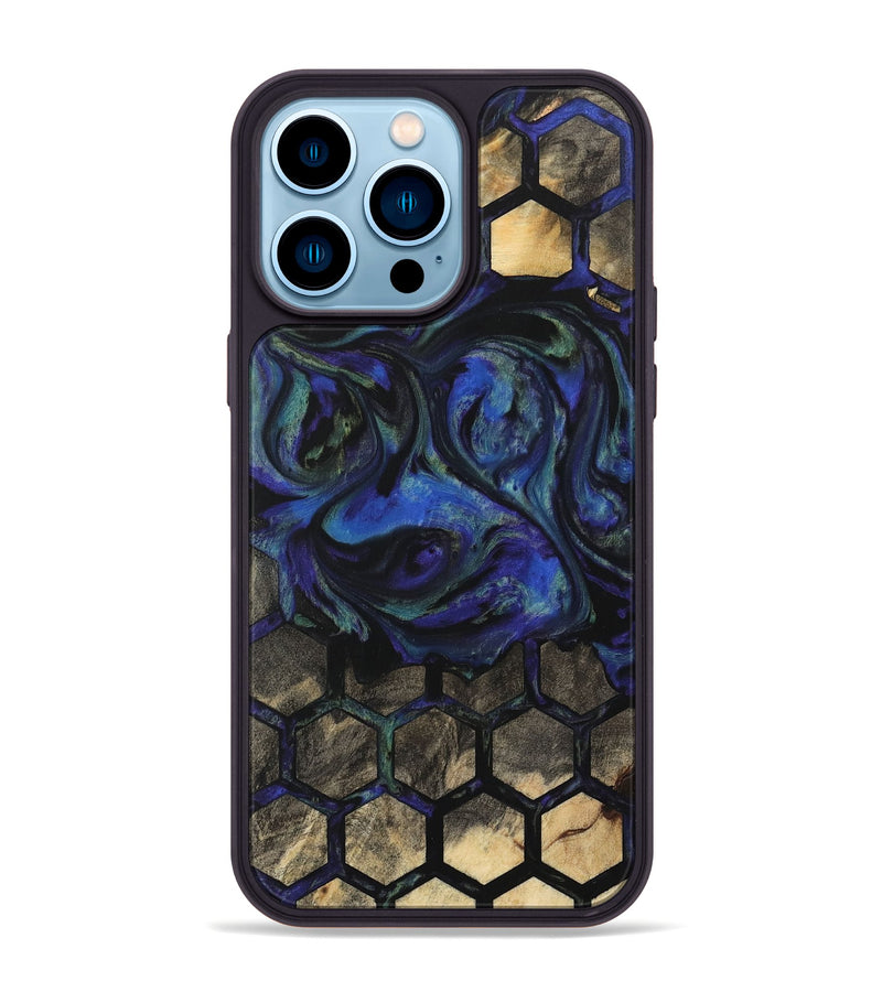 iPhone 14 Pro Max Wood Phone Case - Gracia (Pattern, 733723)