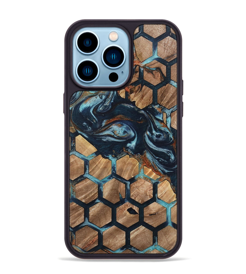 iPhone 14 Pro Max Wood Phone Case - Mariele (Pattern, 733724)