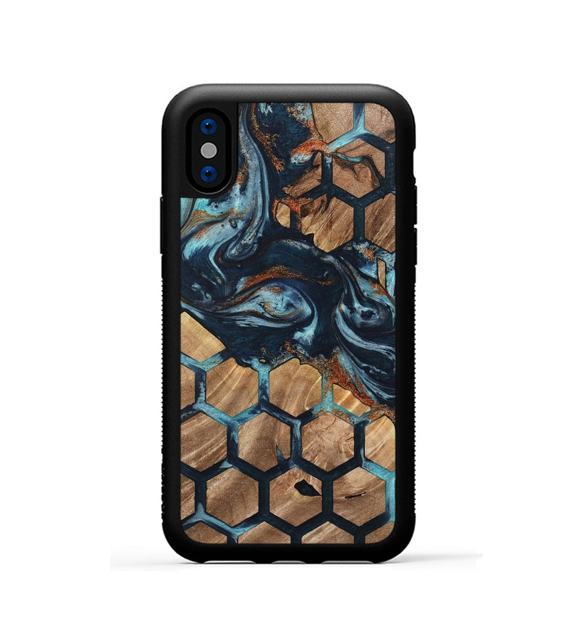 iPhone Xs Wood Phone Case - Mariele (Pattern, 733724)