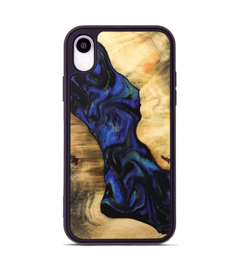 iPhone Xr Wood Phone Case - Glynis (Blue, 733726)