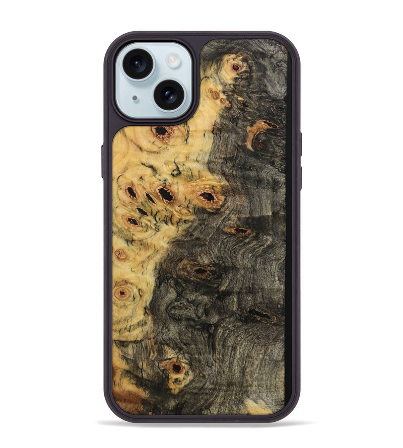 iPhone 15 Plus Wood Phone Case - Elnora (Wood Burl, 733728)