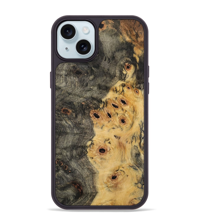 iPhone 15 Plus Wood Phone Case - Azam (Wood Burl, 733729)