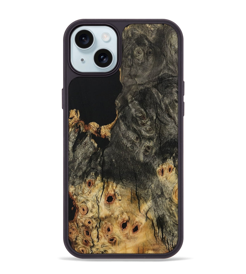 iPhone 15 Plus Wood Phone Case - Utpala (Wood Burl, 733732)