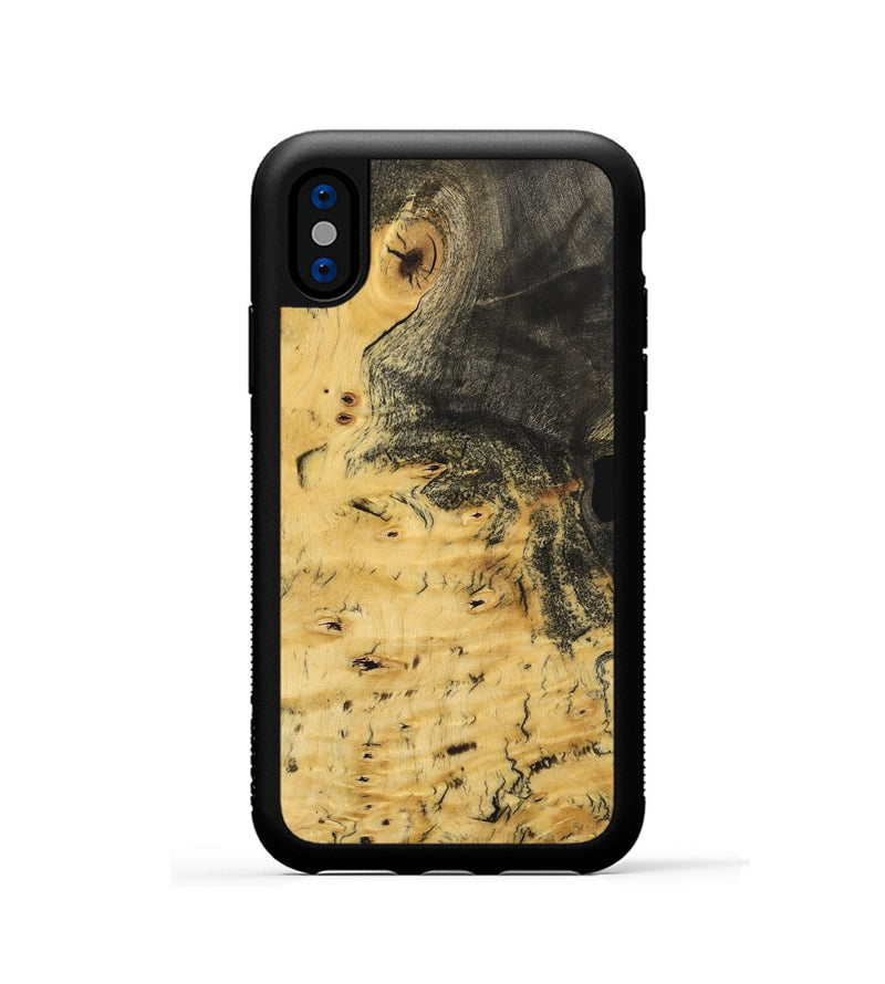 iPhone Xs Wood Phone Case - Myrta (Wood Burl, 733733)