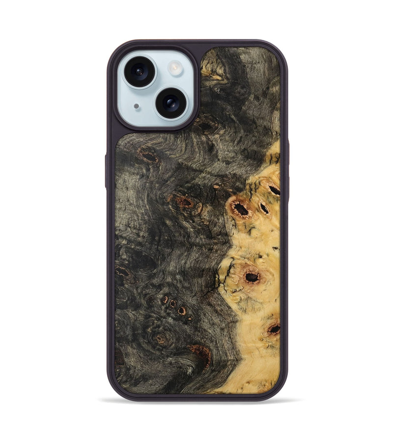 iPhone 15 Wood Phone Case - Vanny (Wood Burl, 733742)