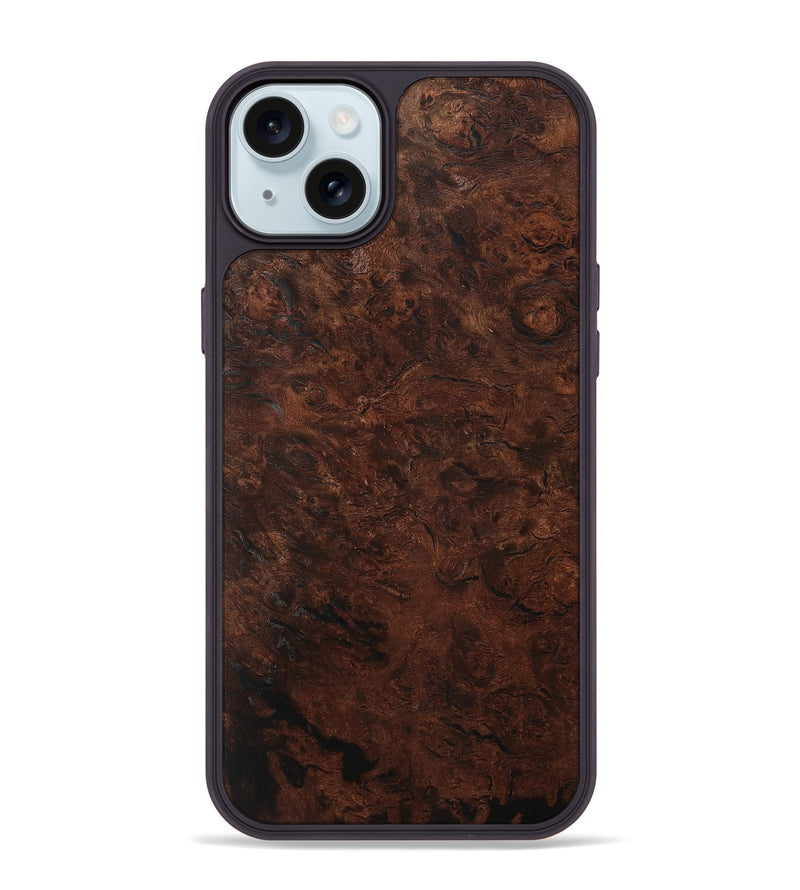 iPhone 15 Plus Wood Phone Case - Meena (Wood Burl, 733744)