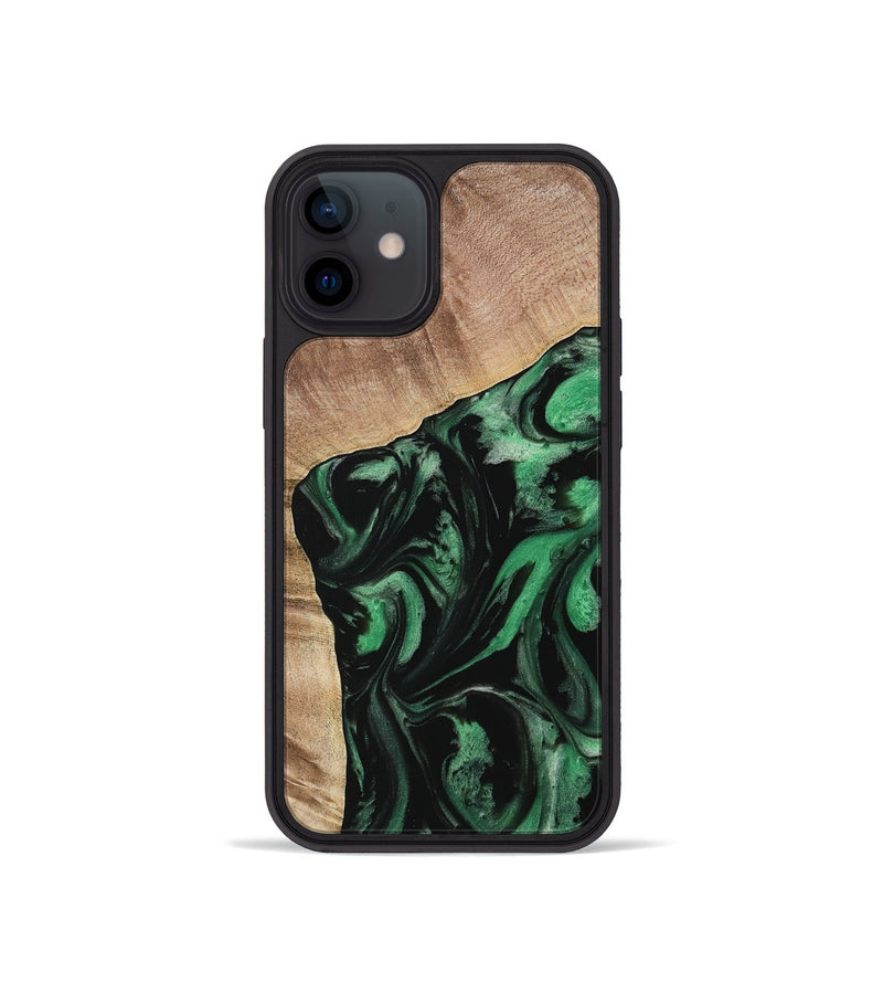 iPhone 12 mini Wood Phone Case - Hadley (Green, 733746)