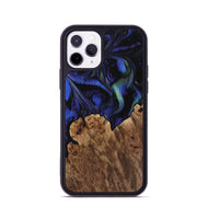 iPhone 11 Pro Wood Phone Case - Lenon (Blue, 733749)