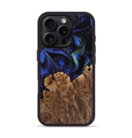 iPhone 16 Pro Wood Phone Case - Lenon (Blue, 733749)