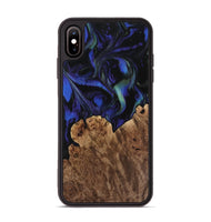 iPhone Xs Max Wood Phone Case - Lenon (Blue, 733749)