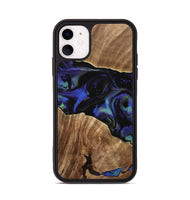 iPhone 11 Wood Phone Case - Deirdre (Blue, 733750)