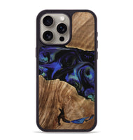 iPhone 15 Pro Max Wood Phone Case - Deirdre (Blue, 733750)