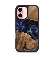 iPhone 16 Wood Phone Case - Deirdre (Blue, 733750)