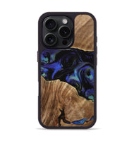 iPhone 16 Pro Wood Phone Case - Deirdre (Blue, 733750)