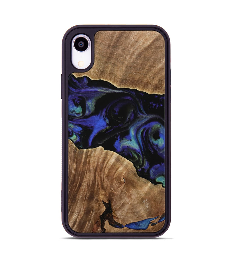 iPhone Xr Wood Phone Case - Deirdre (Blue, 733750)