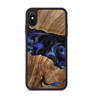 iPhone Xs Max Wood Phone Case - Deirdre (Blue, 733750)