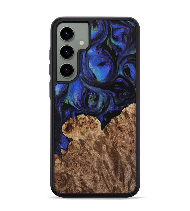 Galaxy S24 Plus Wood Phone Case - Hukam (Blue, 733751)