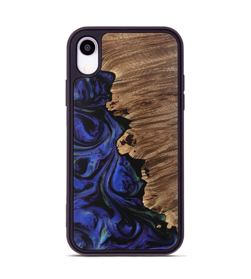 iPhone Xr Wood Phone Case - Tilly (Blue, 733753)