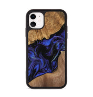 iPhone 11 Wood Phone Case - Rakhuma (Blue, 733756)