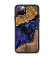 iPhone 11 Pro Max Wood Phone Case - Rakhuma (Blue, 733756)