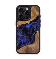 iPhone 16 Pro Wood Phone Case - Rakhuma (Blue, 733756)