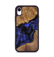 iPhone Xr Wood Phone Case - Rakhuma (Blue, 733756)