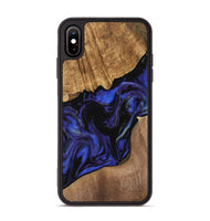 iPhone Xs Max Wood Phone Case - Rakhuma (Blue, 733756)