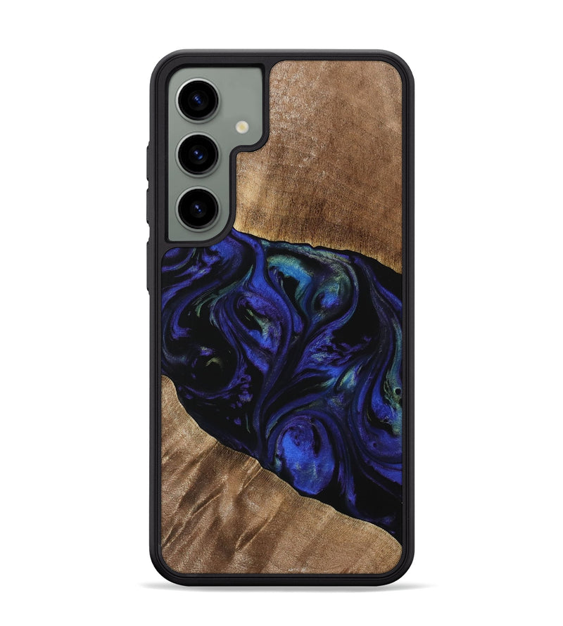 Galaxy S24 Plus Wood Phone Case - HuuLiem (Blue, 733759)