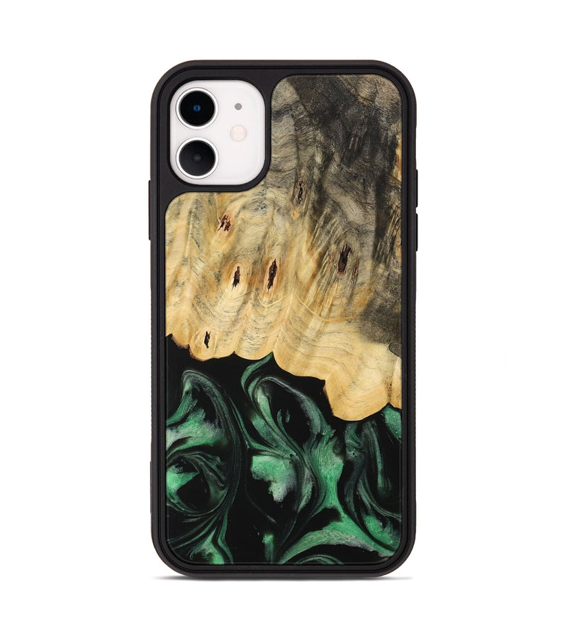 iPhone 11 Wood Phone Case - Janaya (Green, 733770)