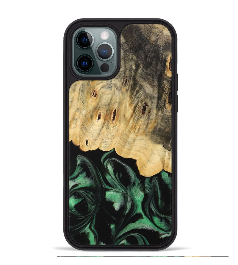 iPhone 12 Pro Max Wood Phone Case - Janaya (Green, 733770)