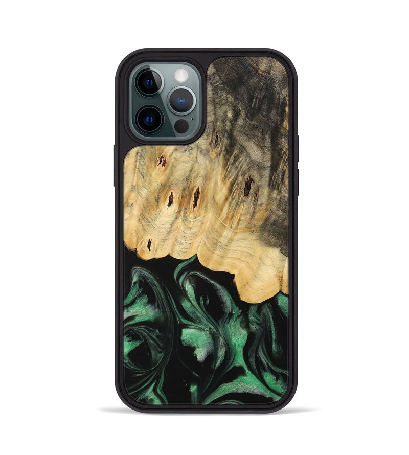 iPhone 12 Pro Wood Phone Case - Janaya (Green, 733770)