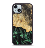 iPhone 15 Plus Wood Phone Case - Janaya (Green, 733770)