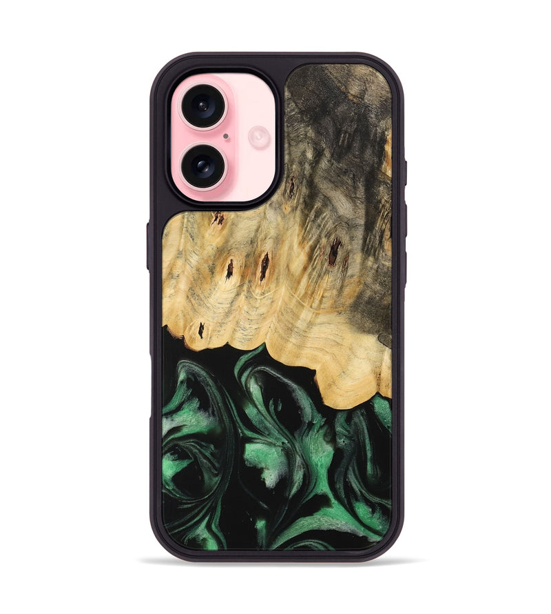 iPhone 16 Wood Phone Case - Janaya (Green, 733770)