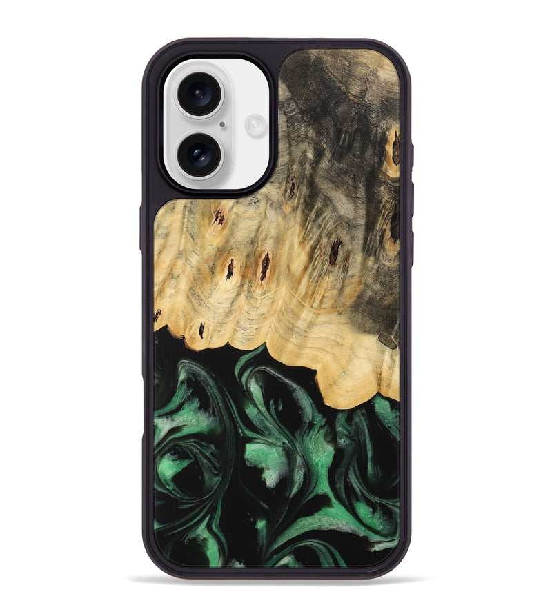 iPhone 16 Plus Wood Phone Case - Janaya (Green, 733770)