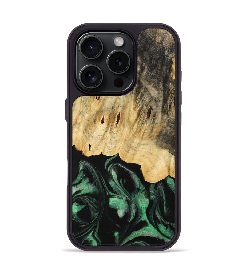 iPhone 16 Pro Wood Phone Case - Janaya (Green, 733770)