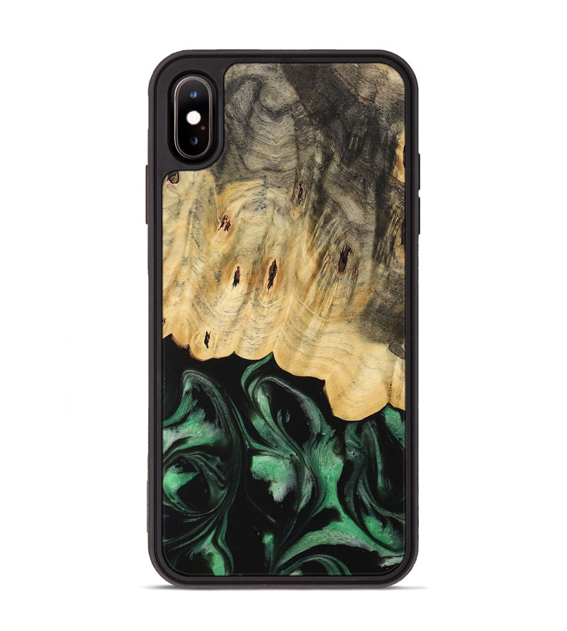 iPhone Xs Max Wood Phone Case - Janaya (Green, 733770)