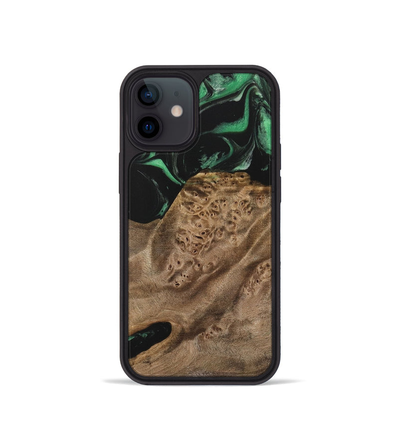 iPhone 12 mini Wood Phone Case - Nuno (Green, 733772)