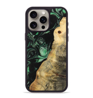 iPhone 15 Pro Max Wood Phone Case - Sarrah (Green, 733774)