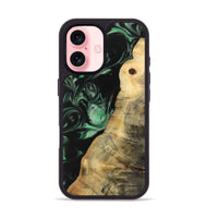 iPhone 16 Wood Phone Case - Sarrah (Green, 733774)