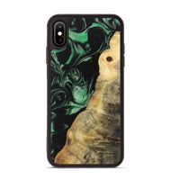 iPhone Xs Max Wood Phone Case - Sarrah (Green, 733774)