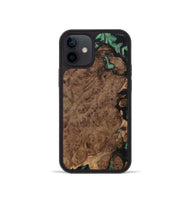 iPhone 12 mini Wood Phone Case - Mattie (Green, 733780)