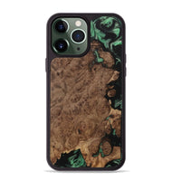 iPhone 13 Pro Max Wood Phone Case - Mattie (Green, 733780)