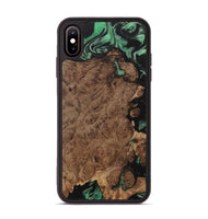 iPhone Xs Max Wood Phone Case - Mattie (Green, 733780)