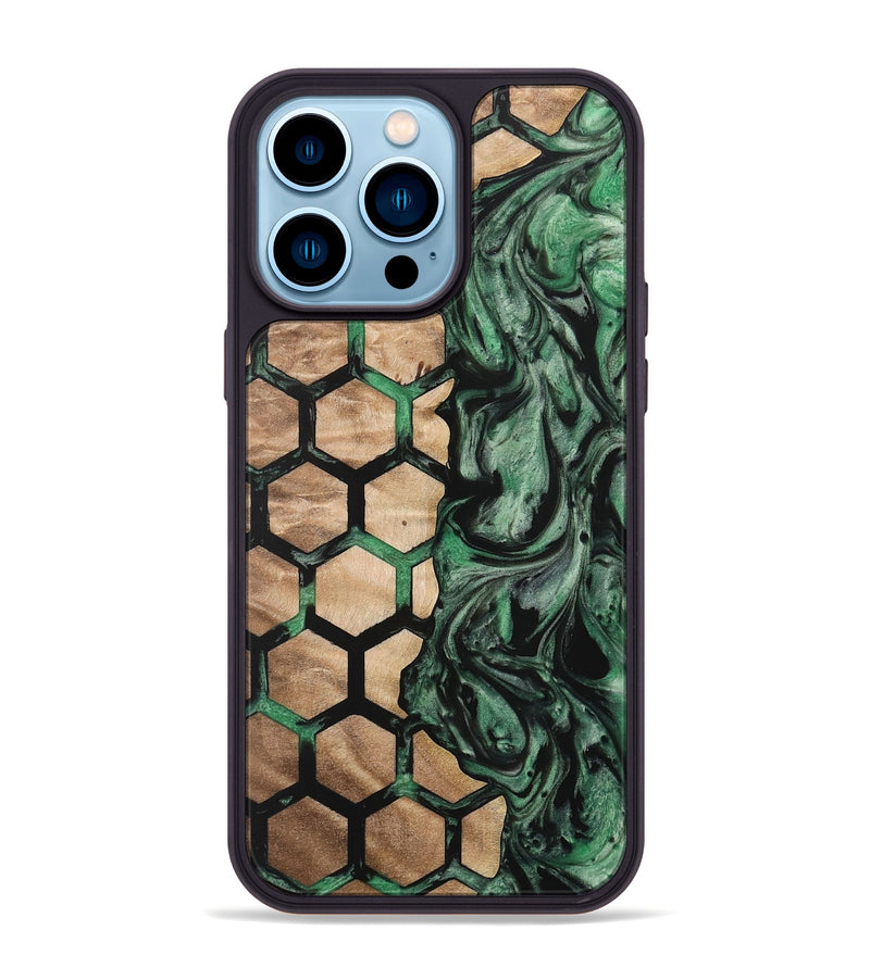 iPhone 14 Pro Max Wood Phone Case - Alene (Pattern, 733784)